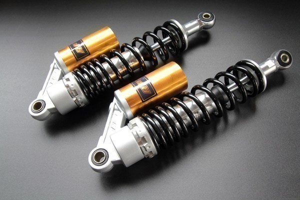 【新作登場，低価】 244 汎用 320mm リア サスペンション 銀 x 金 &times; 黒 調整式 タンク別体 オーリンズカラー リアサス XJ400 XJR400 SR400 等 旧車 Y(リア)｜売買されたオークション情報、yahooの商品情報をアーカイブ ヤマハ用