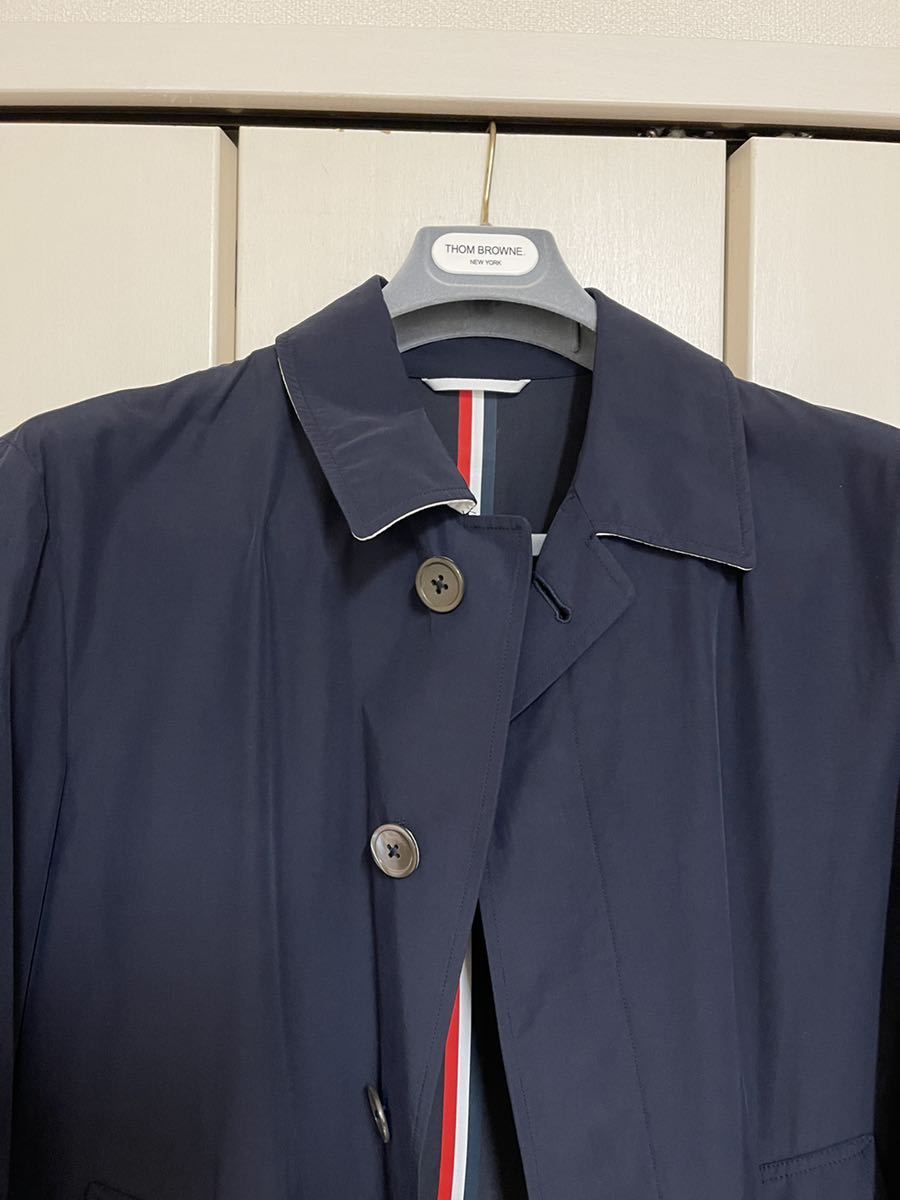THOM BROWNE トムブラウン ナイロン バルカラーコート カーティガン