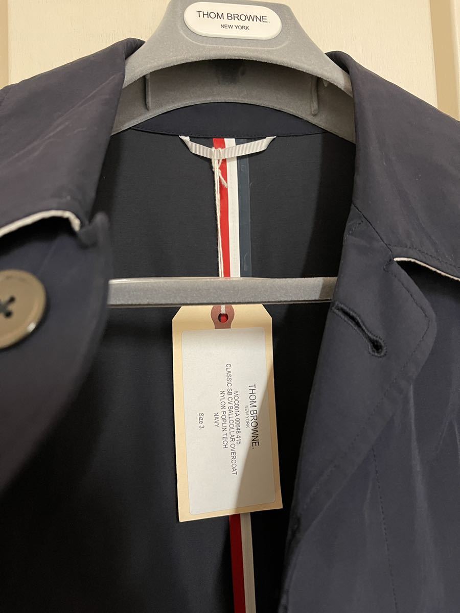 THOM BROWNE トムブラウン ナイロン バルカラーコート カーティガン