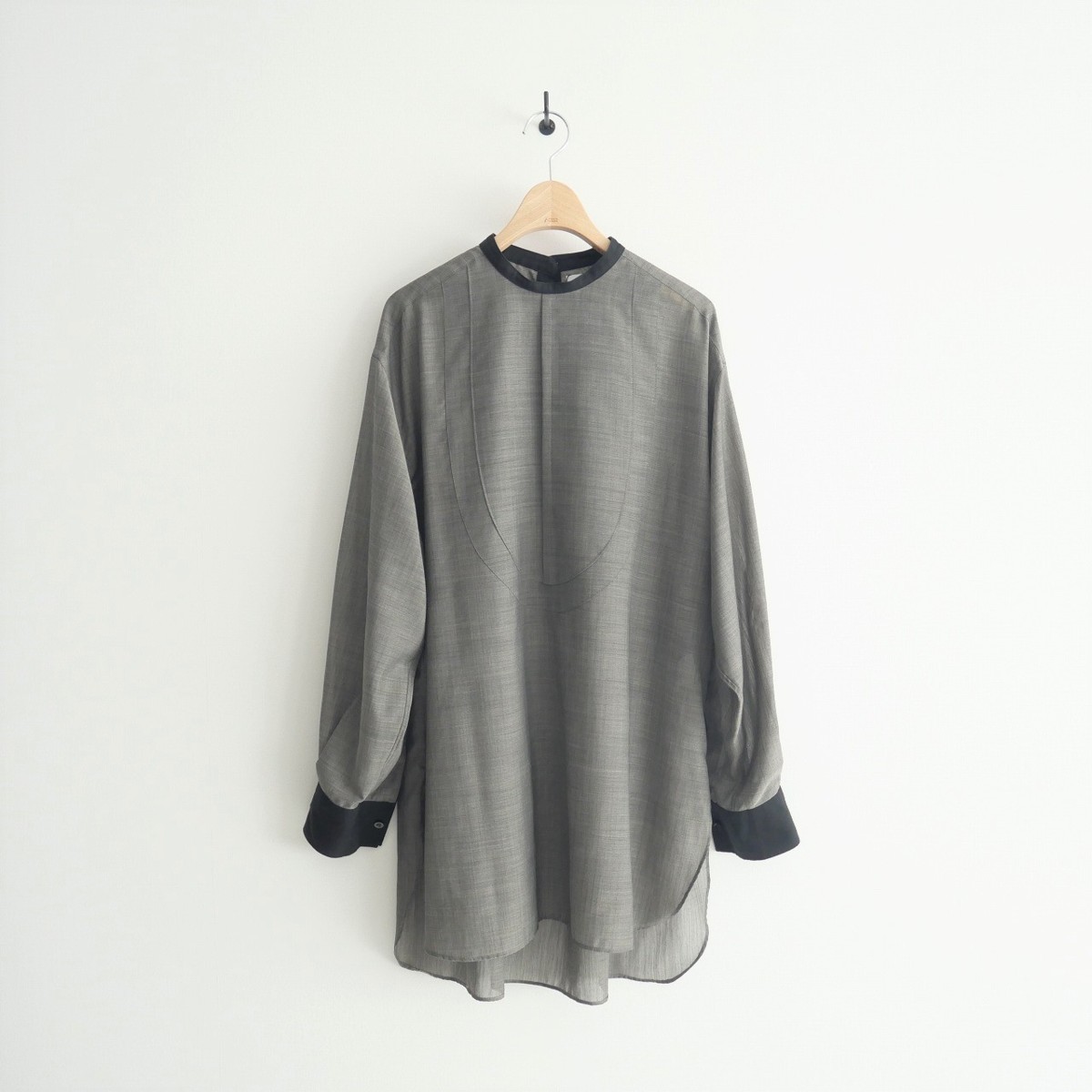 2021SS / HYKE ハイク / W/P VOILE BIB FRONT SHIRT ブラウス / 2 2203 
