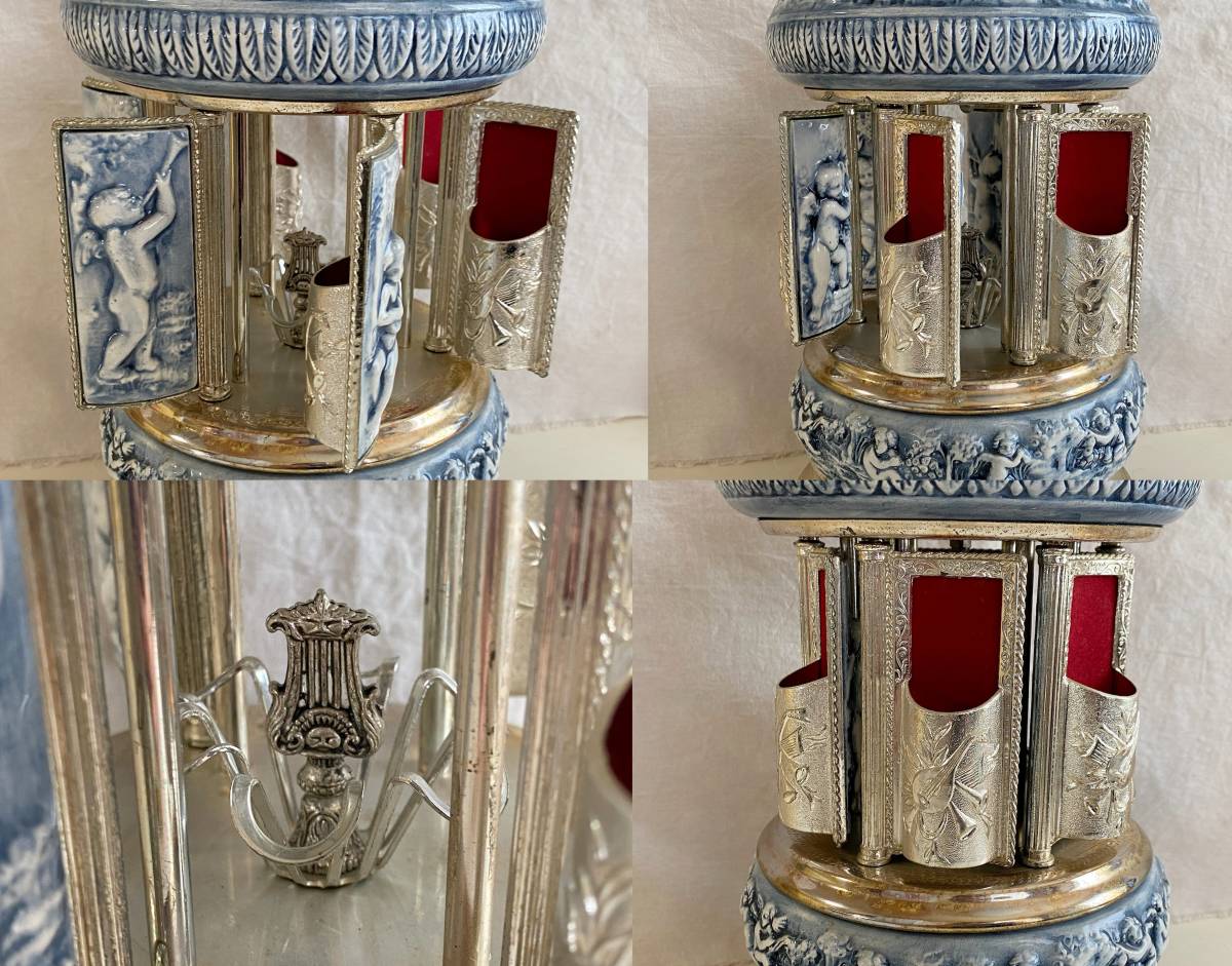 REUGE リュージュ 陶器製 オルゴール からくり REUGE/リュージュ オルゴール 検：からくりオルゴール ルージュ