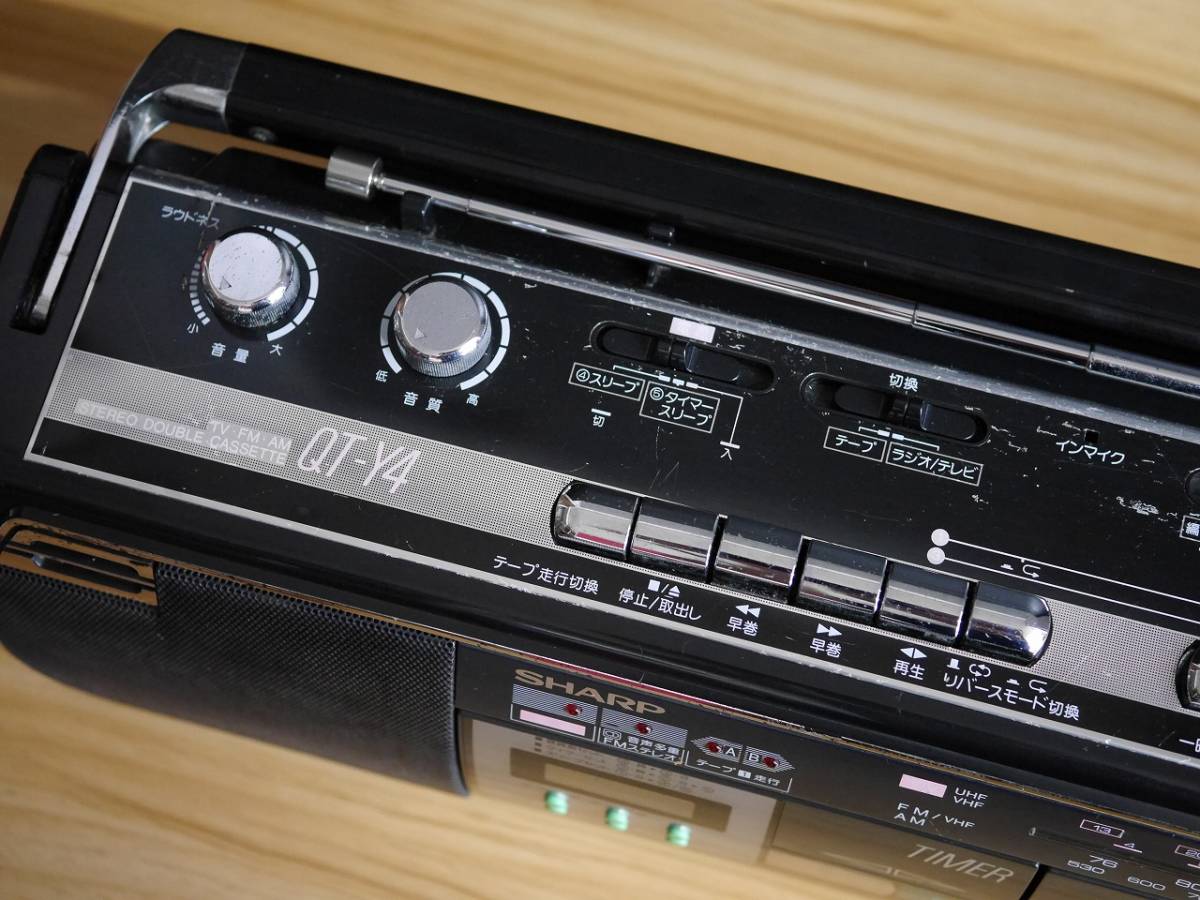 未使用】激レア！ シャープ SHARP QT-40R ステレオカセットプレーヤー