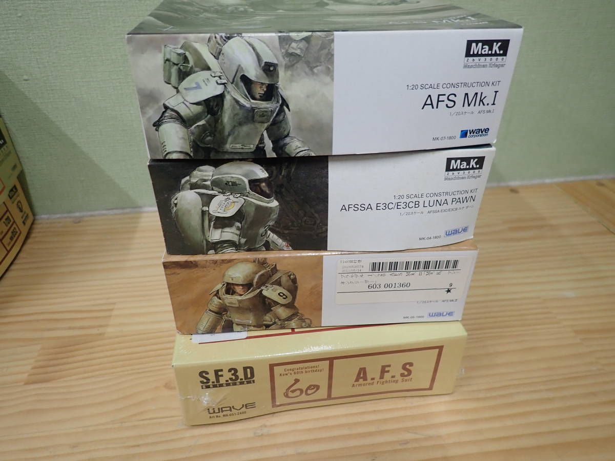 L24B】未組立☆WAVE Ma.K. マシーネンクリーガー 1/20 4点セット AFS  