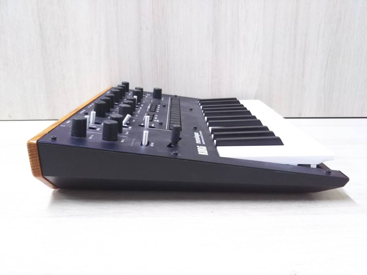 ジャンク KORG シンセサイザー monologue-BL ダークブルー 電池での