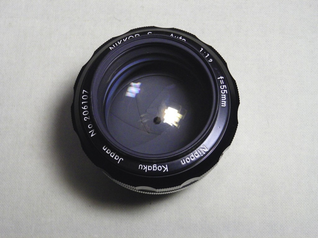 日本光学 NIKKOR-S Auto f 55mm， F 1.2 ／ 状態良好 Auto NIKKOR-S