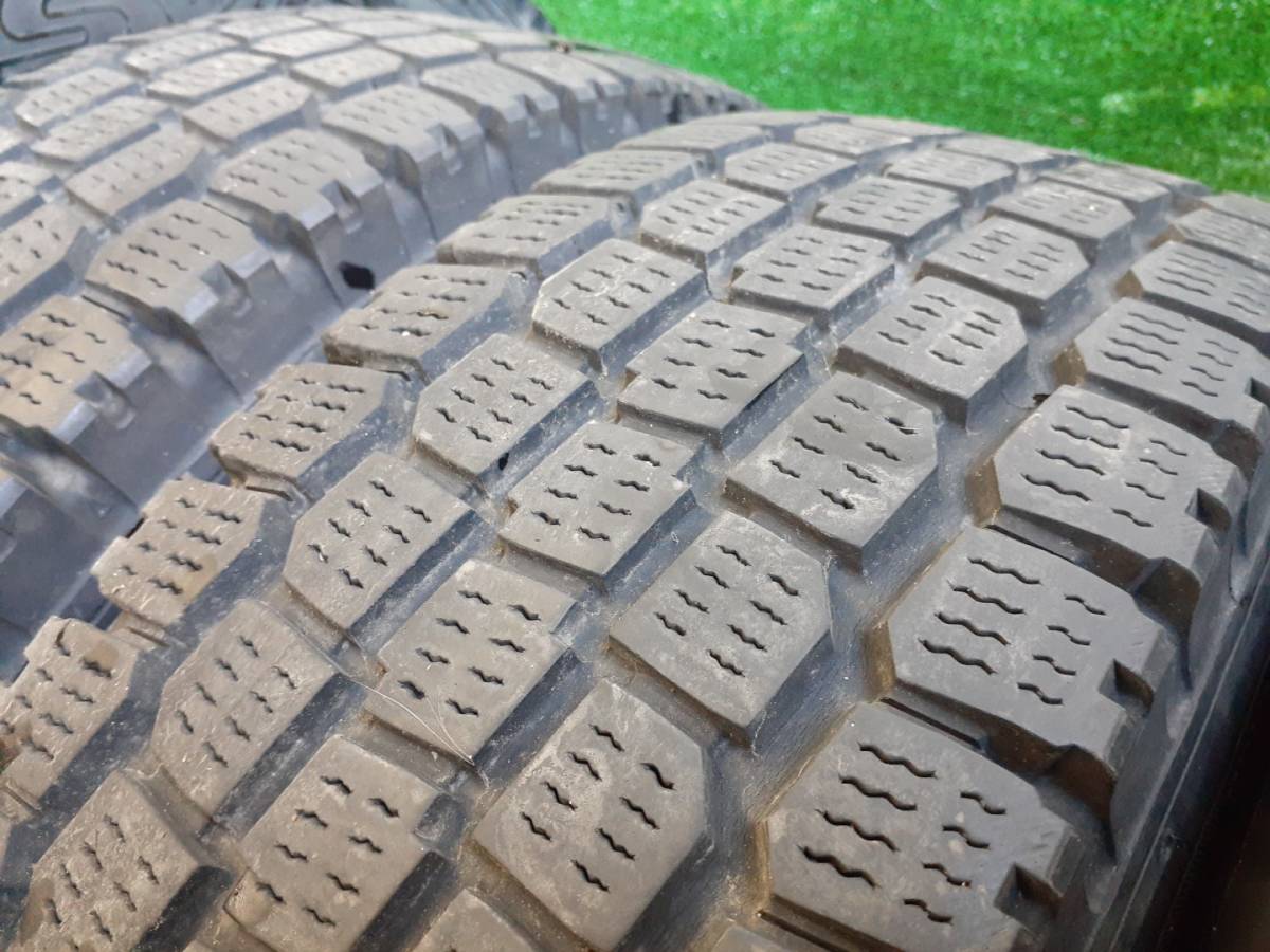 中古..2本 195R 14 8PR.LT ホイールセット 6穴