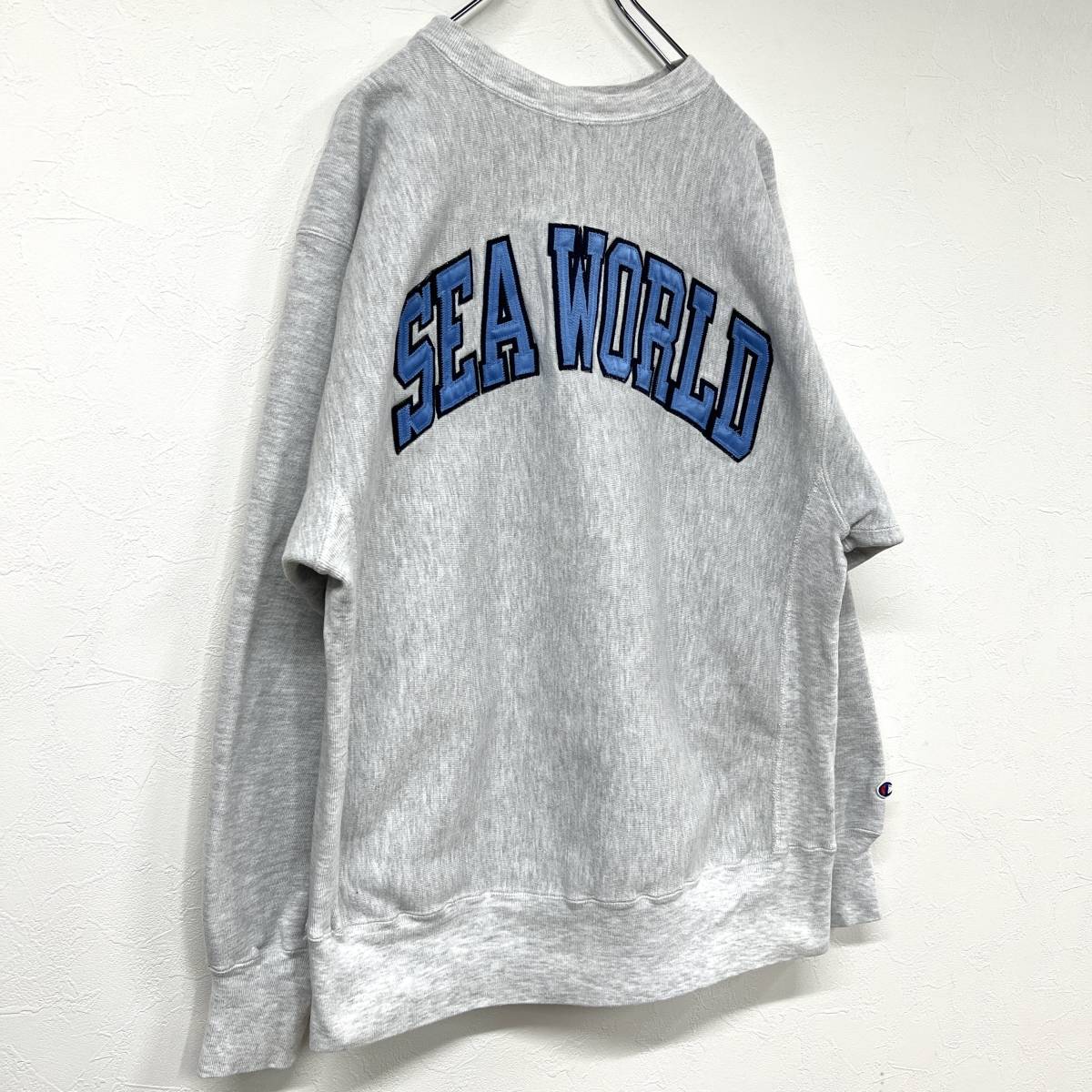 1000円スタート◇ 90s USA製 Champion Reverse Weave sweat SEA WORLD 