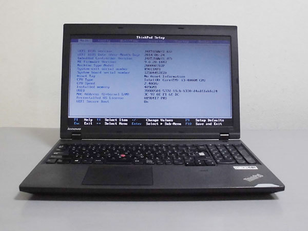 激安大特価，定番人気 Lenovo ThinkPad L540 Core i3 4000M 2.40GHz ジャンク(15インチ～)｜売買されたオークション情報、yahooの商品情報をアーカイブ公開 - オークファン レノボ