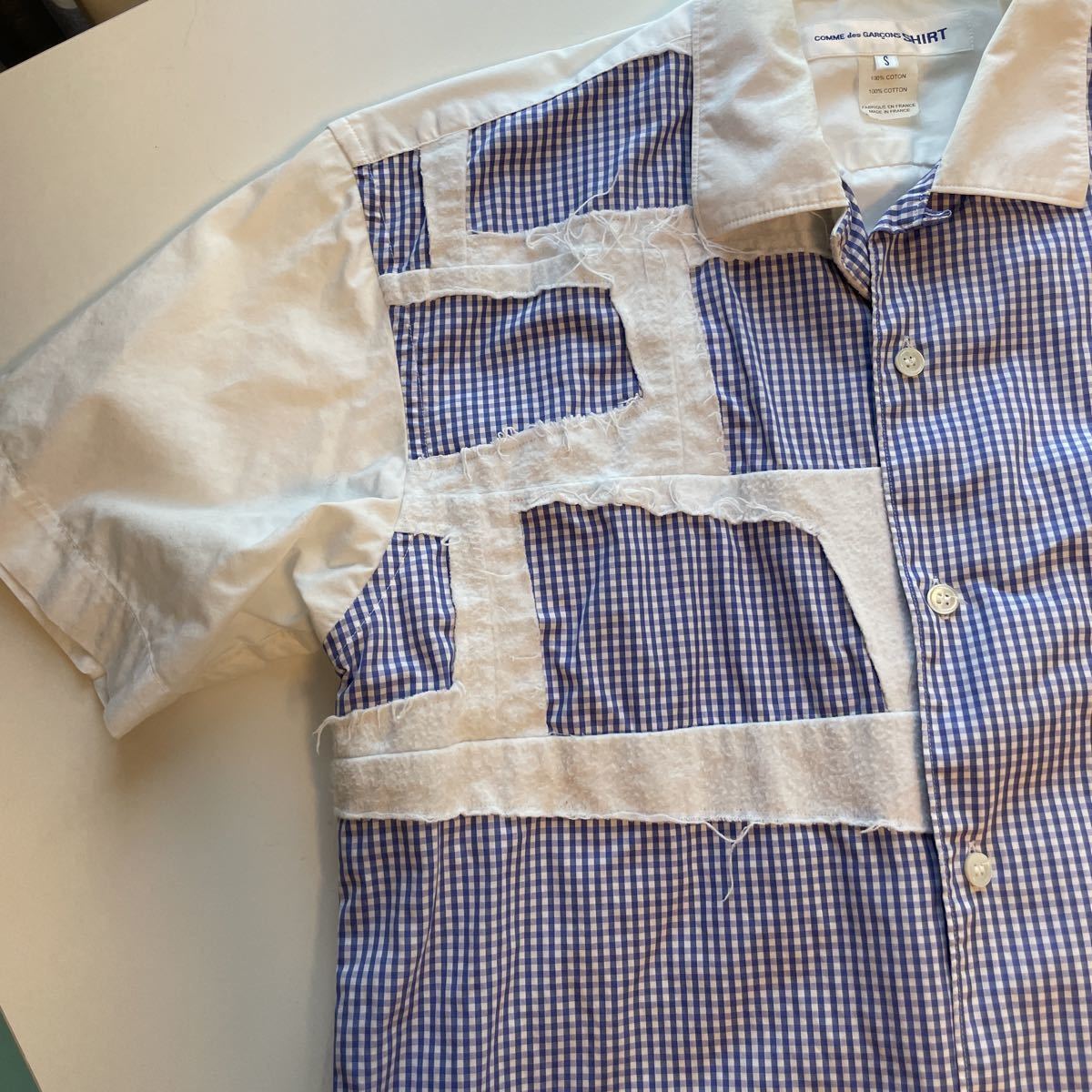 状態良好】コムデギャルソン 半袖シャツCOMME des GARCON SHIRT メンズ 