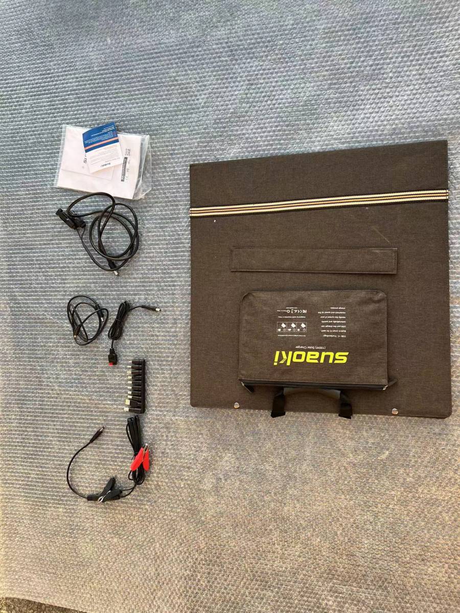 suaoki 折り畳み式 ソーラーパネル 100W | suaoki