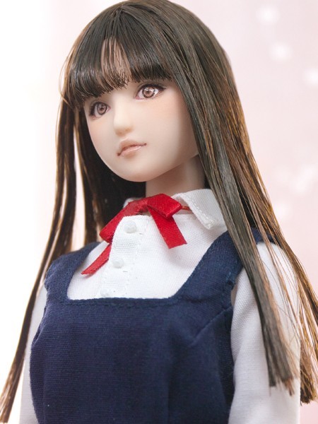 handmade♡1/6カスタムドールヘッド☆莉奈☆オビツ01 m12568888067_1