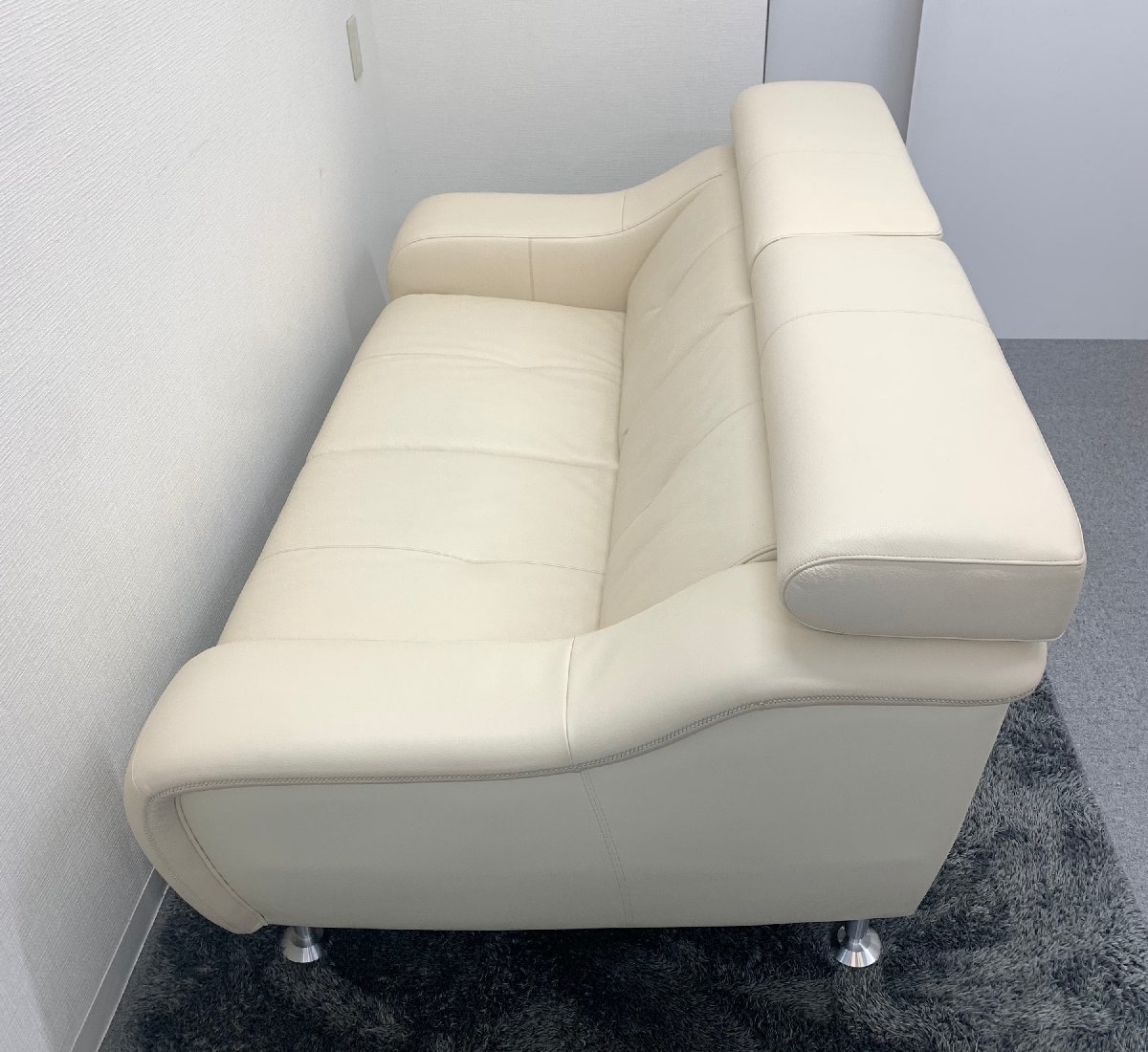 Karimoku カリモク Direttore 2人掛けワイドソファ ディレトーレ 2 5sソファ レナスムース 革 レザー 38万 カリモク家具 売買されたオークション情報 Yahooの商品情報をアーカイブ公開 オークファン Aucfan Com