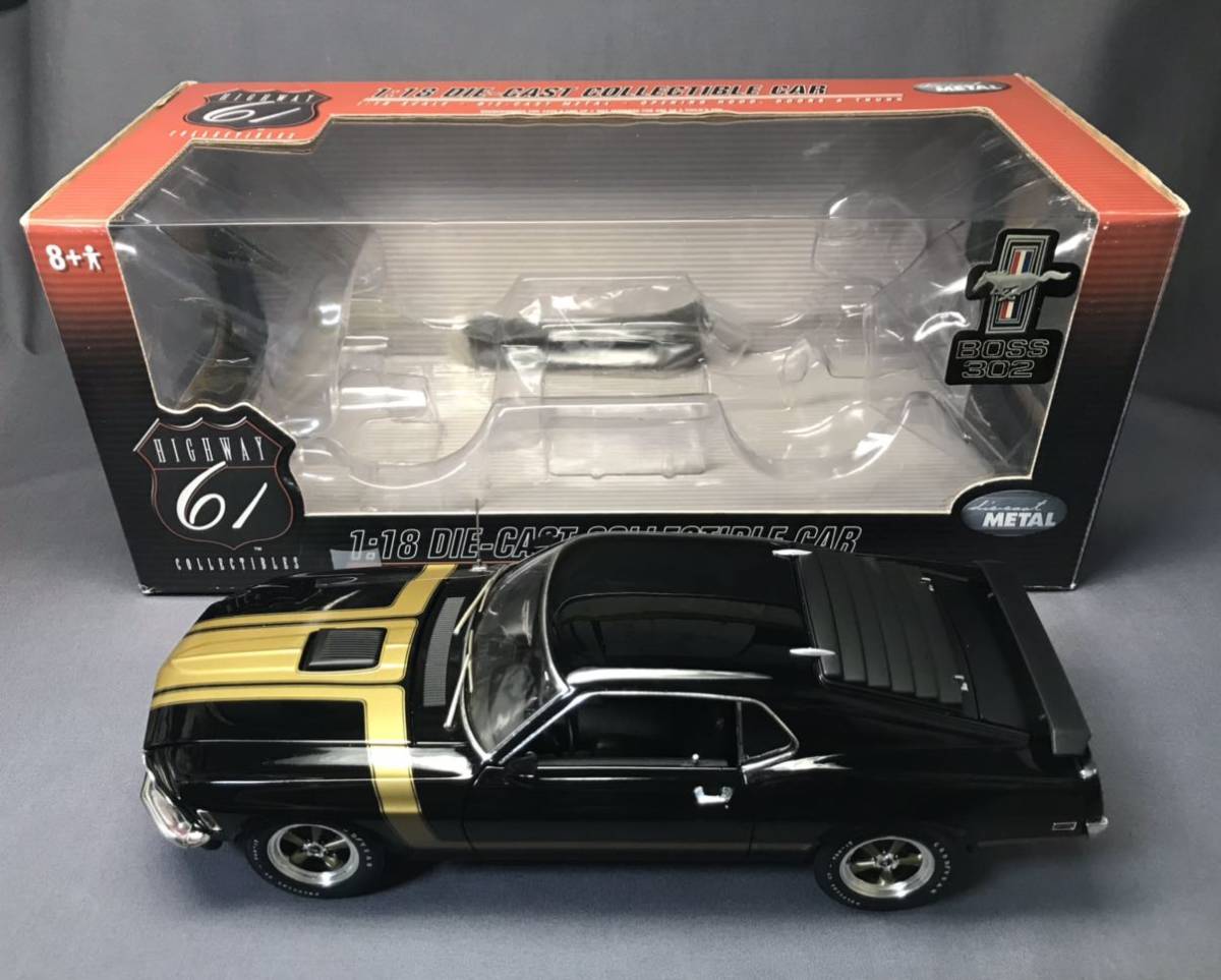 Highway61 1/18 1970”フォード マスタング BOSS 302 Black