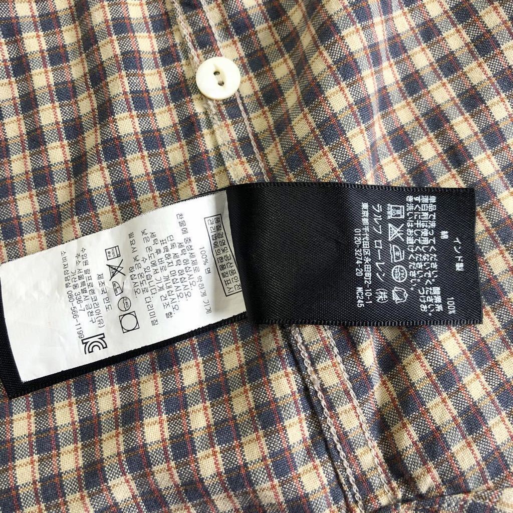 デッドストック☆RRL コットン ウエスタンシャツ M ベージュ 