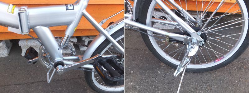 発送不可、札幌東区引取り可能な方限定！ 折りたたみ自転車　20インチ　￼シルバー よろづ屋】札幌ドーム周辺引取り限定：20インチ 折りたたみ自転車 EDDy