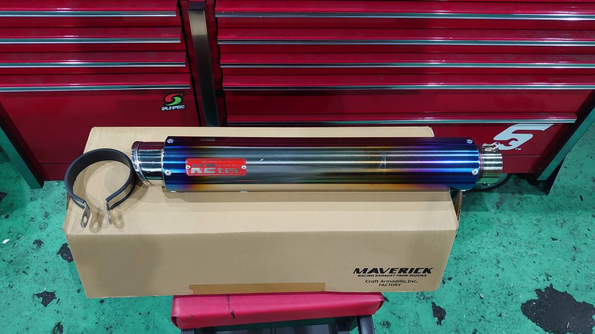 K2テックチタンサイレンサー K2-tec 汎用 マフラー本体 汎用チタンサイレンサー 仕様 100・450
