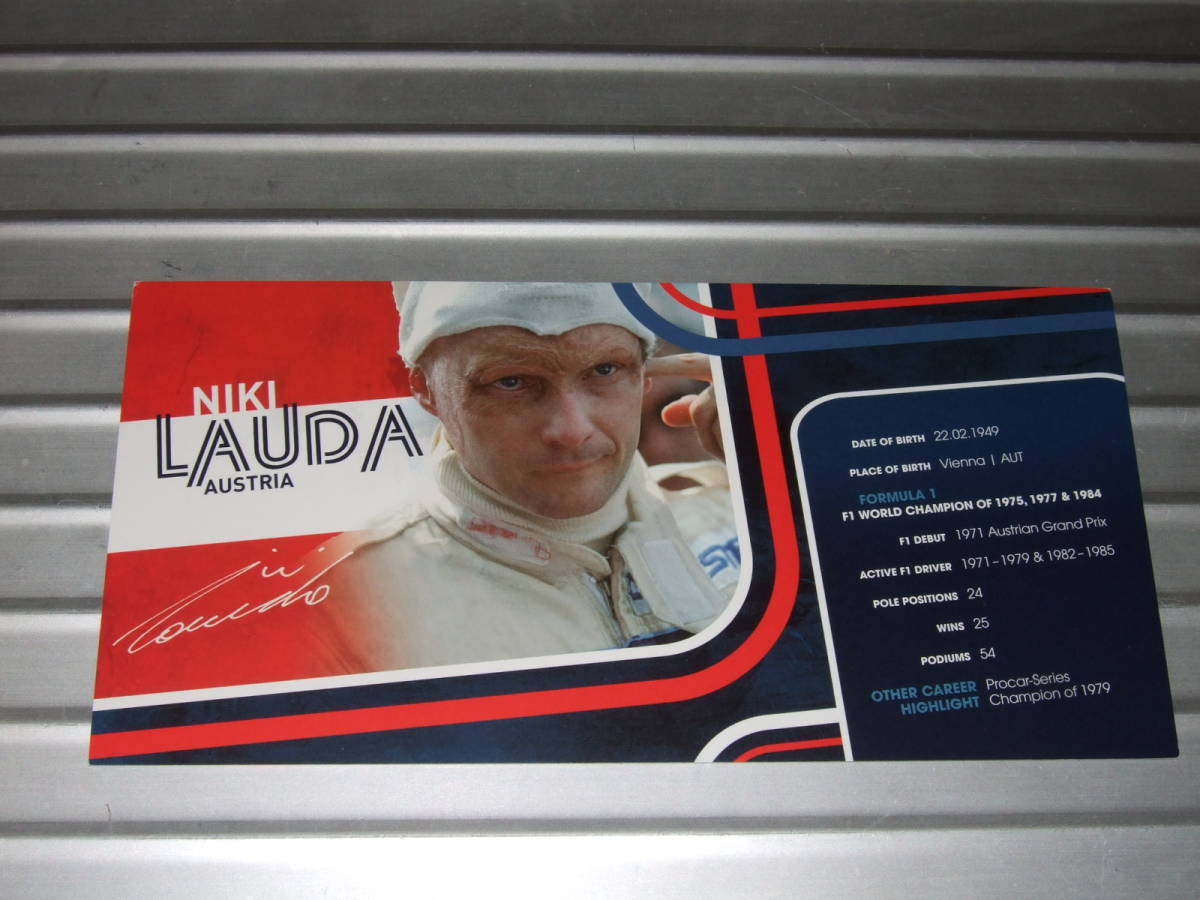 F1 GP Niki Lauda ニキ・ラウダ 直筆 サインフォト F1 Ferrari 312 T 1⁄43