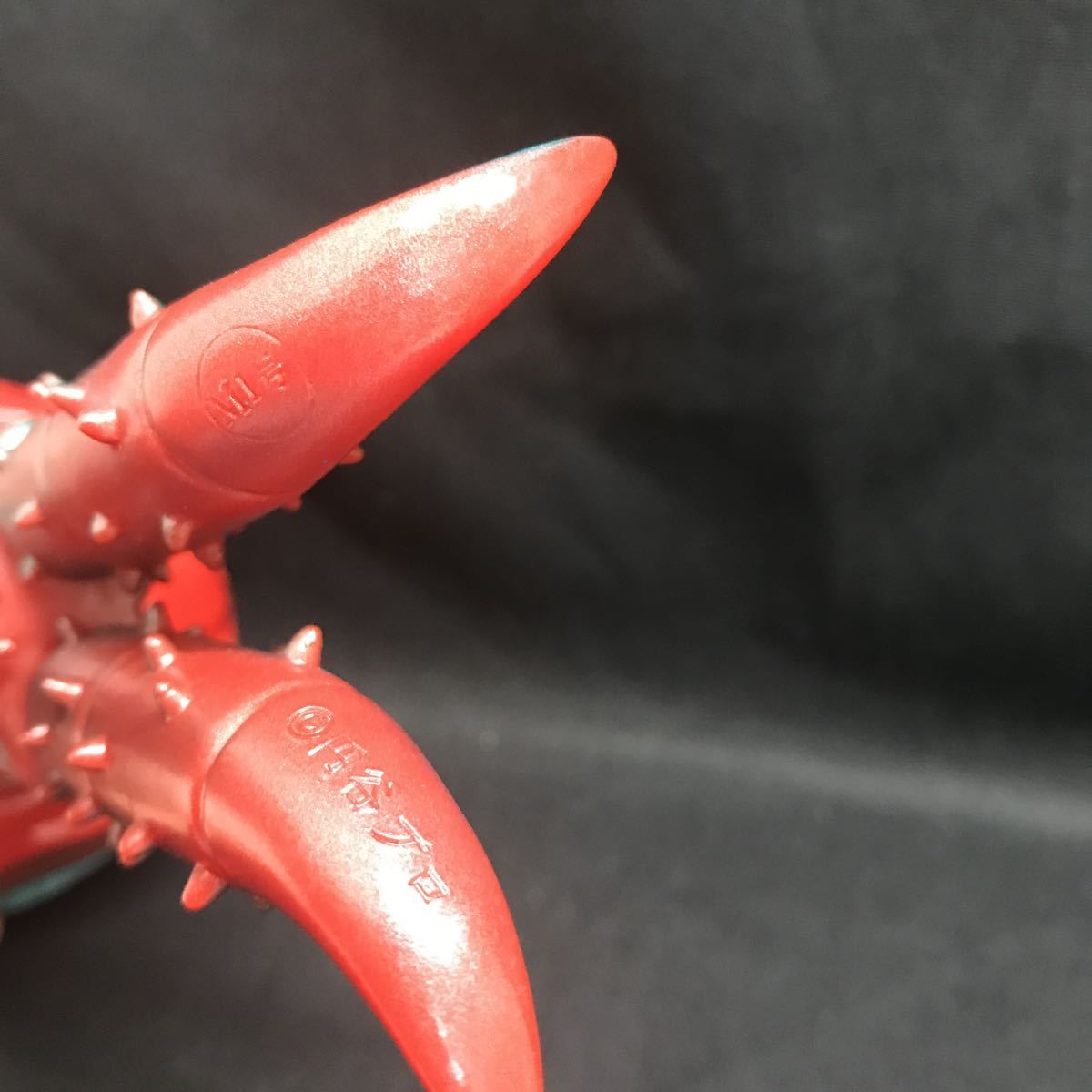 美品】M1号 チブル星人（赤成型 メタリックグリーン塗装）ソフビ 