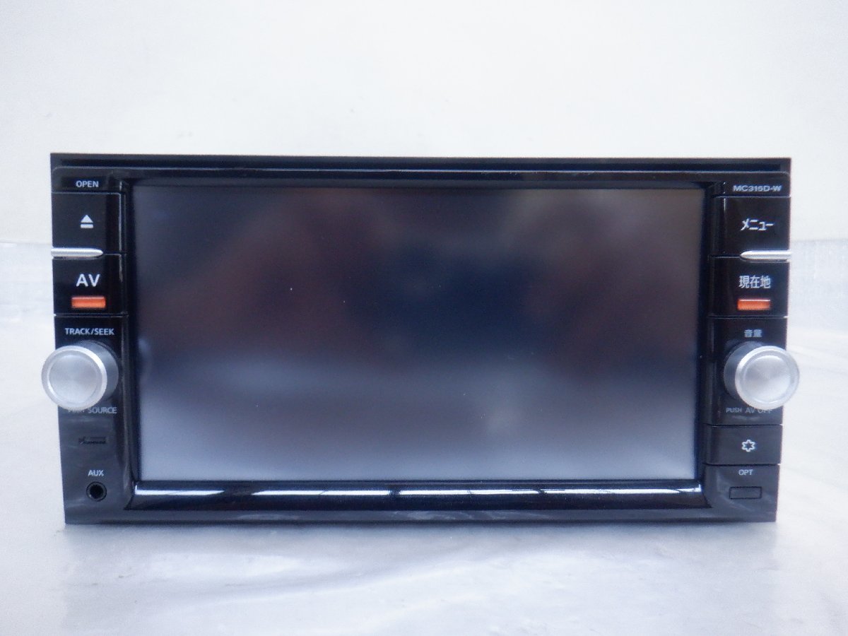 ☆作動確認済☆ NISSAN 日産純正 メモリーナビ MC315D-W『地図データ 