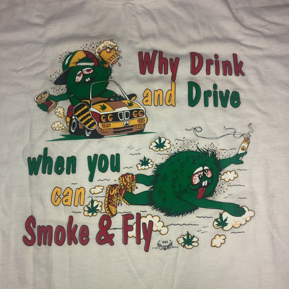 カマチョ パロディ ガンジャ ネタ tシャツ 古着 ビンテージ 90