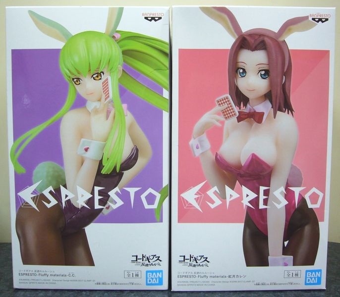 本物保証，爆買い コードギアス 反逆のルルーシュ ESPRESTO Fluffy materials 紅月カレン C.C. シーツー バニー(コードギアス)｜売買されたオークション情報、yahooの商品情報をアーカイブ公開 - オークファン コードギアス