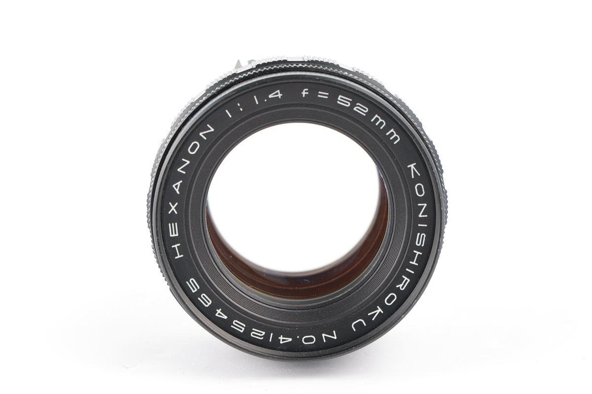 52mm Konica Hexanon sheet: Data F1.8｜ゆず 08413cmrk KONICA