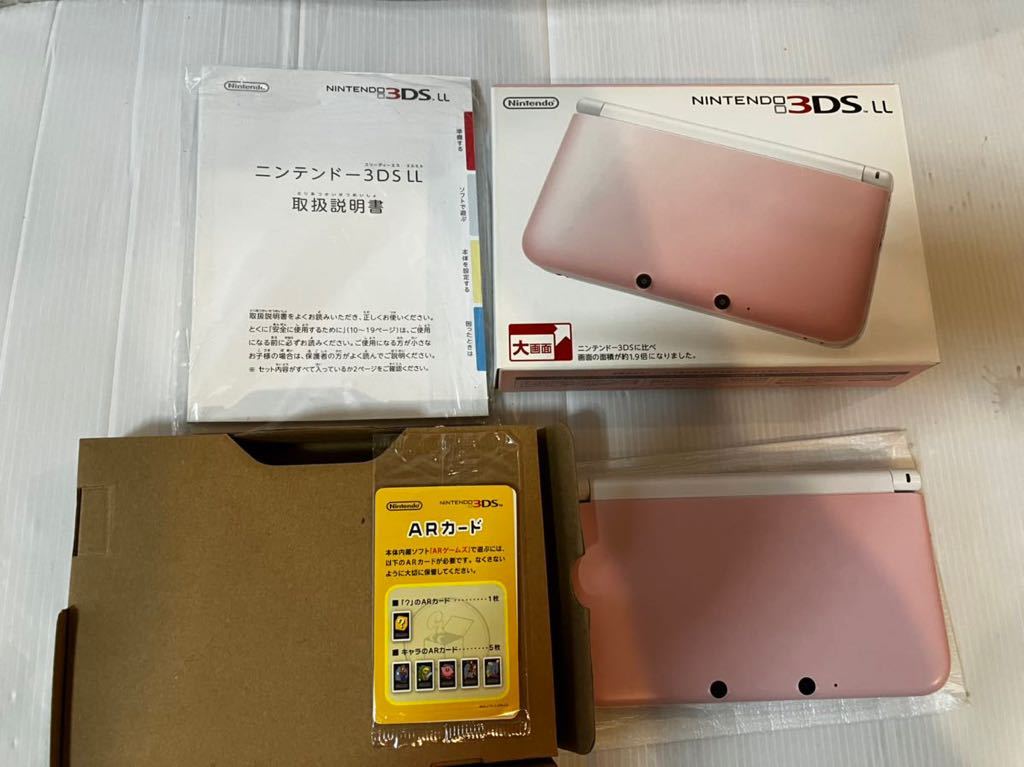 大人気，人気SALE 動作確認のみ 極上 任天堂 ニンテンドー 3DS LL 本体 ピンク&times;ホワイト SPR-001 SILVER&times;BLACK 3DSLL 完品(ニンテンドー3DS LL本体)｜売買されたオークション情報、yahooの商品情報をアーカイブ公 ニンテンドー3DS LL本体