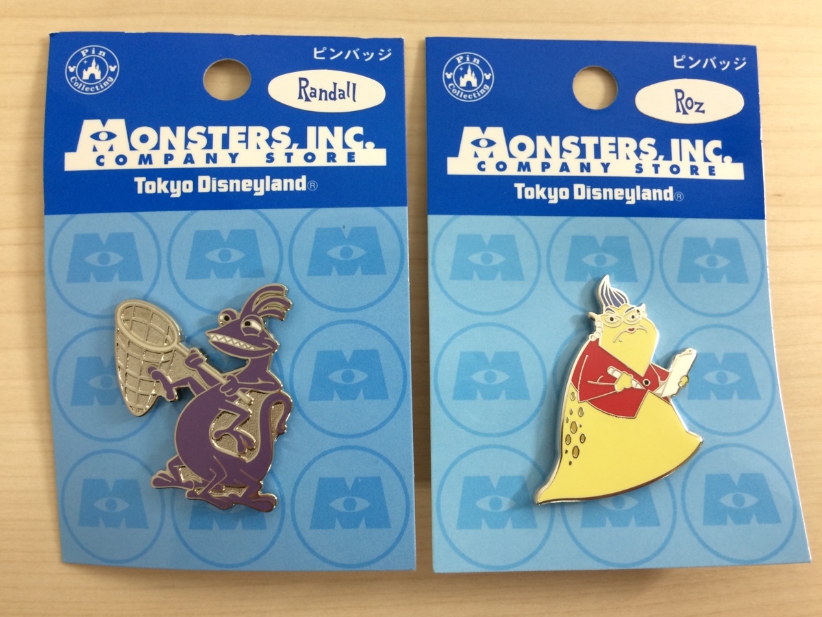 ディズニー TDR モンスターズインク カンパニー ストア ピンバッジ 2点