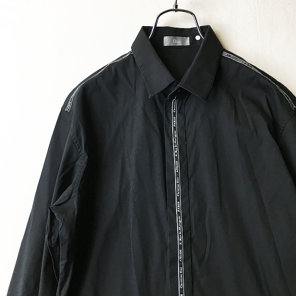 国内 DIOR HOMME ディオールオム アトリエロゴライン入 コットン長袖 
