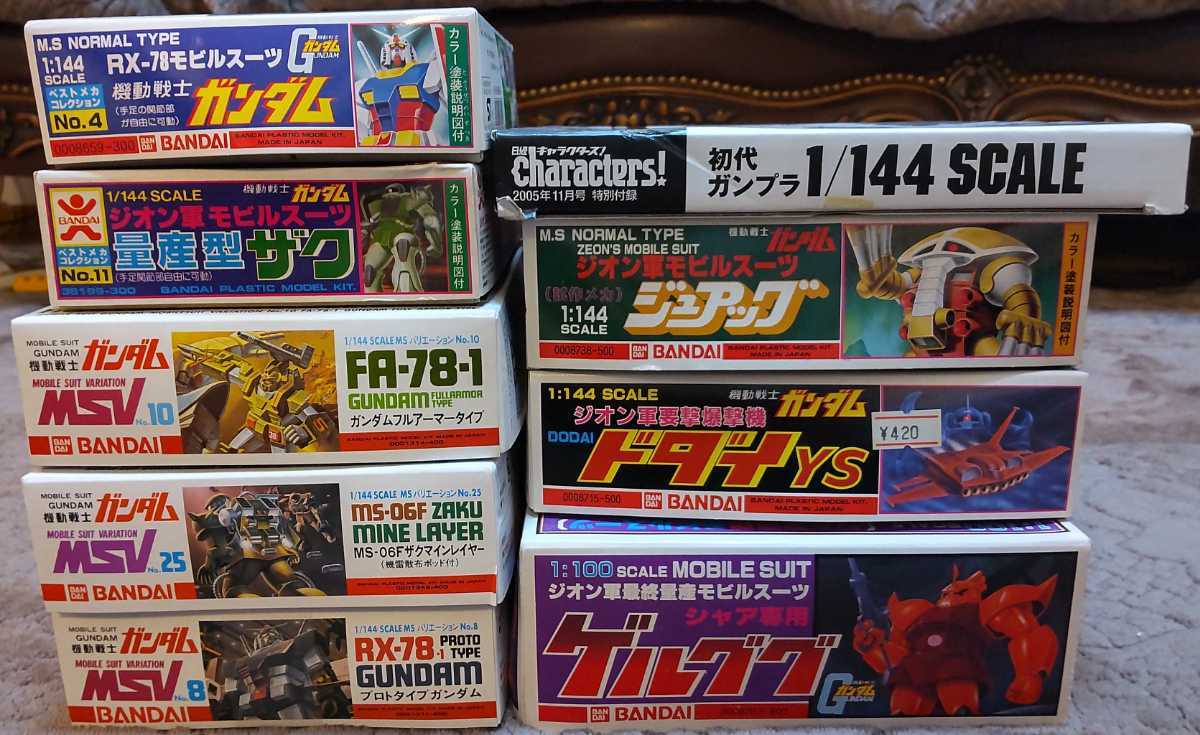 新作登場，豊富な 未組立 ガンプラ MSVガンダム 旧キット バンザイマーク含む 9個セット(機動戦士ガンダム)｜売買されたオークション情報、yahooの商品情報をアーカイブ公開 - オークファン 機動戦士ガンダム
