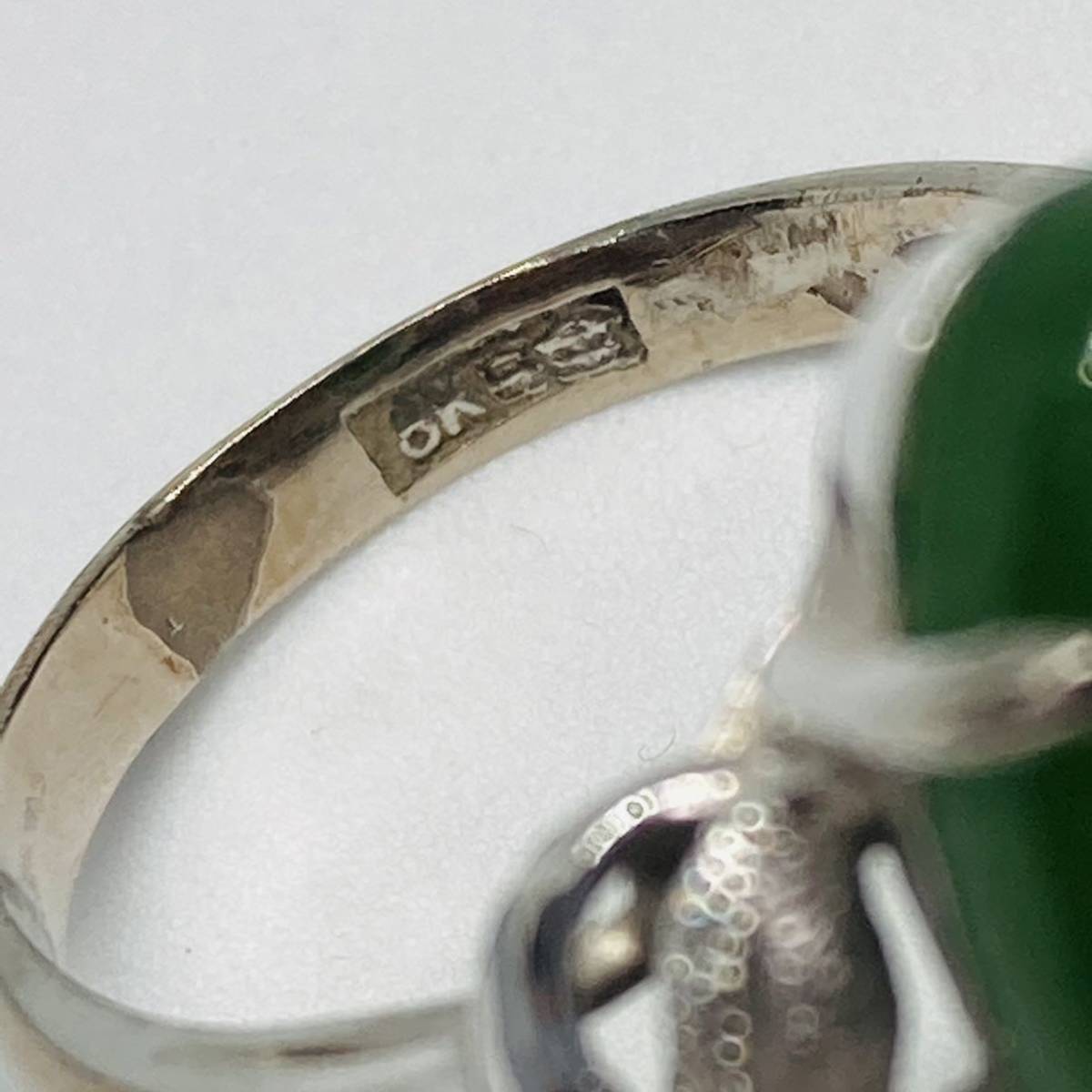 刻印不明、石不明、リング K14WG刻印 リング 石不明 約3.2g K14WG