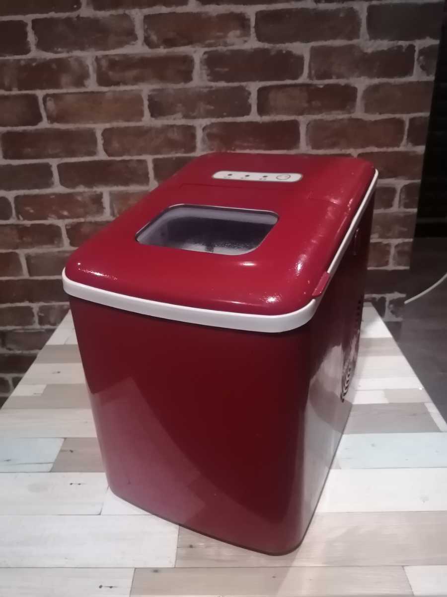 美品 高速製氷機 ベルソス VS-ICE07 レッド