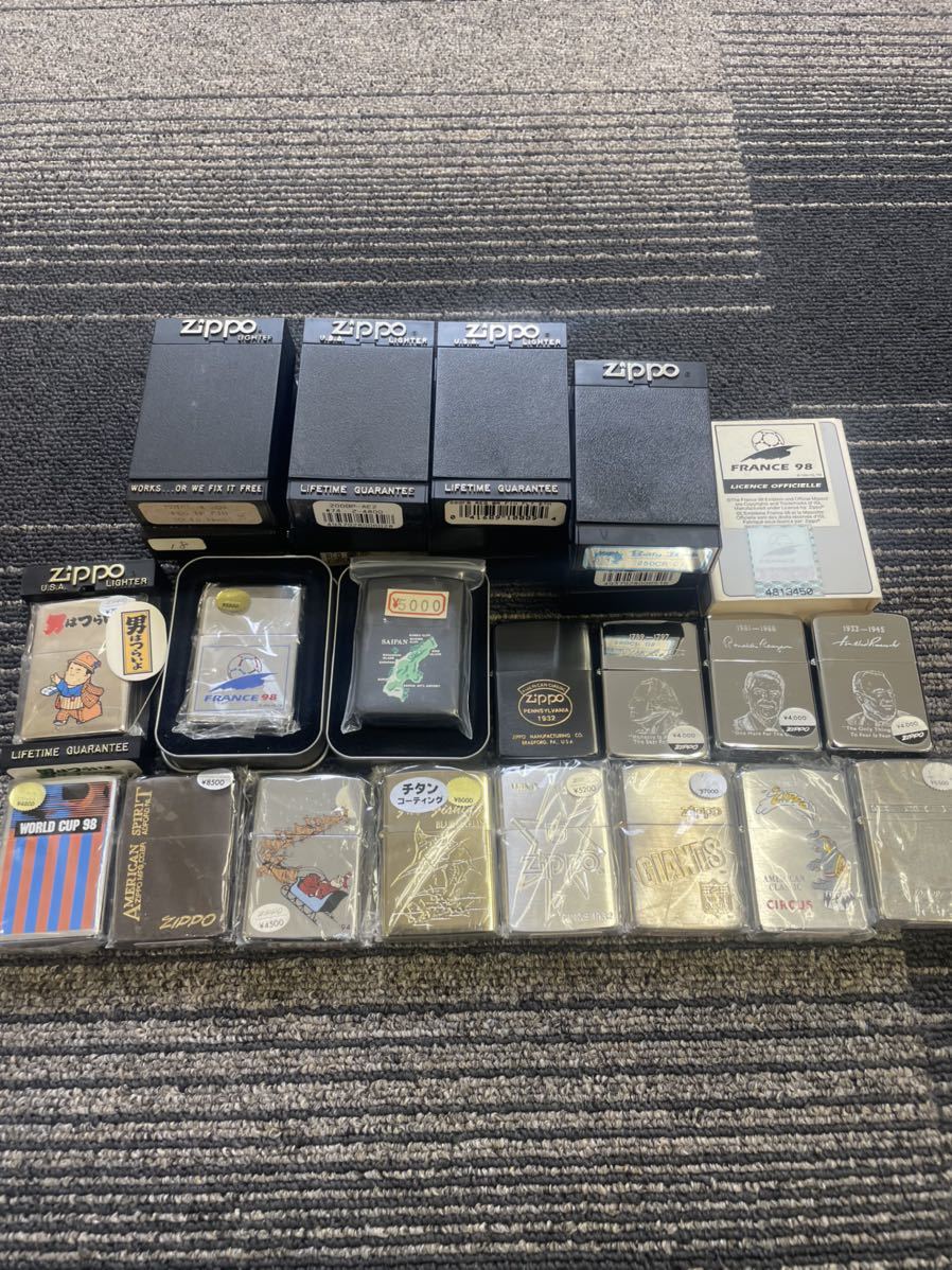 1円スタート 新品 未使用品 15点セット まとめ売り ZIPPO ジッポ 