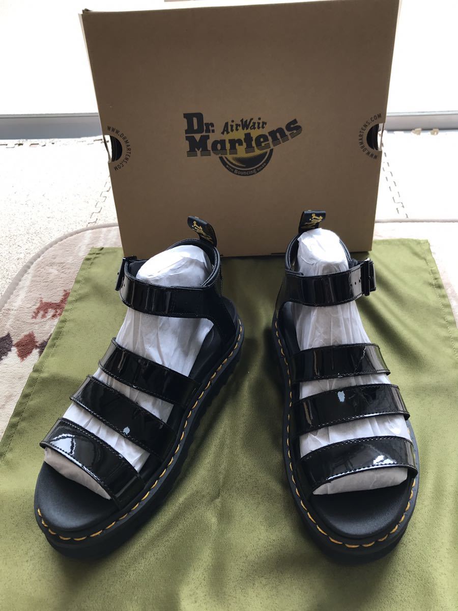 Dr.Martens BLAIRE/シャークソール/サンダル/UK6/ブラック/AW004/SK01T 