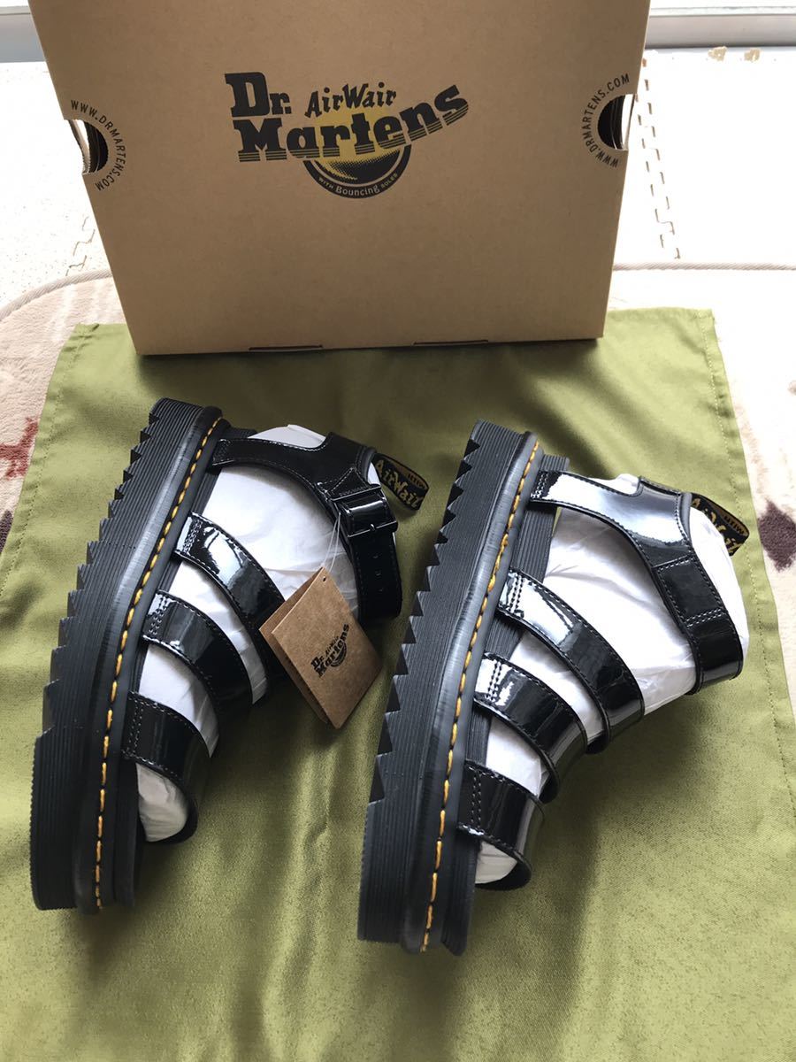 Dr.Martens BLAIRE/シャークソール/サンダル/UK6/ブラック/AW004/SK01T 