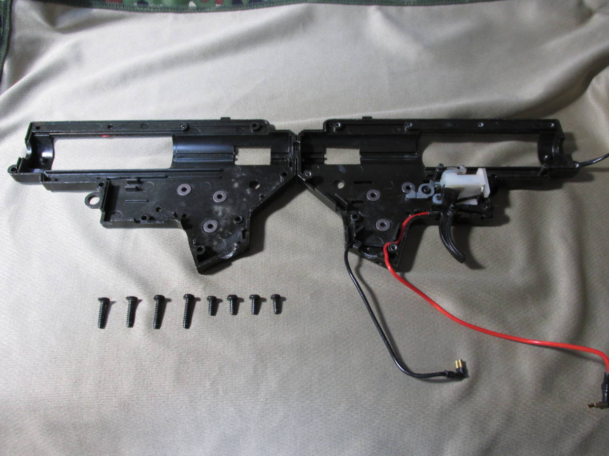 東京マルイ 純正 PATRIOT パトリオット メカボックス 配線 ヒューズ スイッチ トリガー 軸受 セレクタープレート セーフティカバー 付き