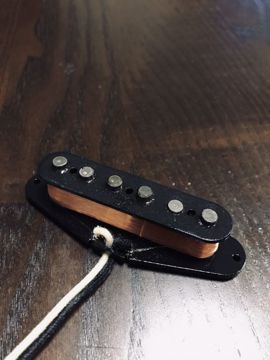 巻き減らしノンワックスポッティング　シングルコイルピックアップ　ハンドワインド　アルニコ5 