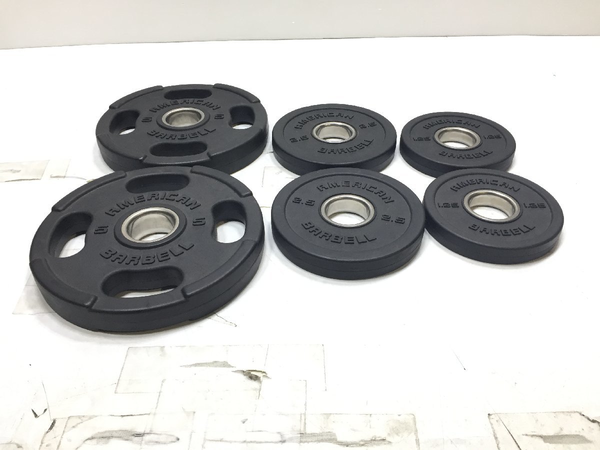 アメリカンバーベル 5kgバンパープレート2枚セット アメリカンバーベル