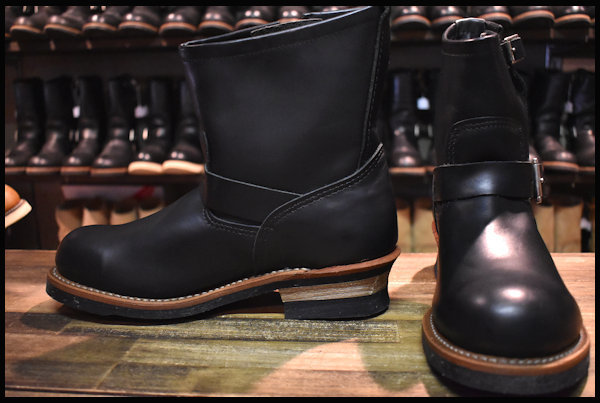 新品，送料無料 9D 13年 レッドウィング 2976 ショート エンジニア ブーツ 黒 ブラック クローム スチールトゥ redwing HOPESMORE(9インチ)｜売買されたオークション情報、yahooの商品情報をアーカイブ公開 - オーク 9インチ