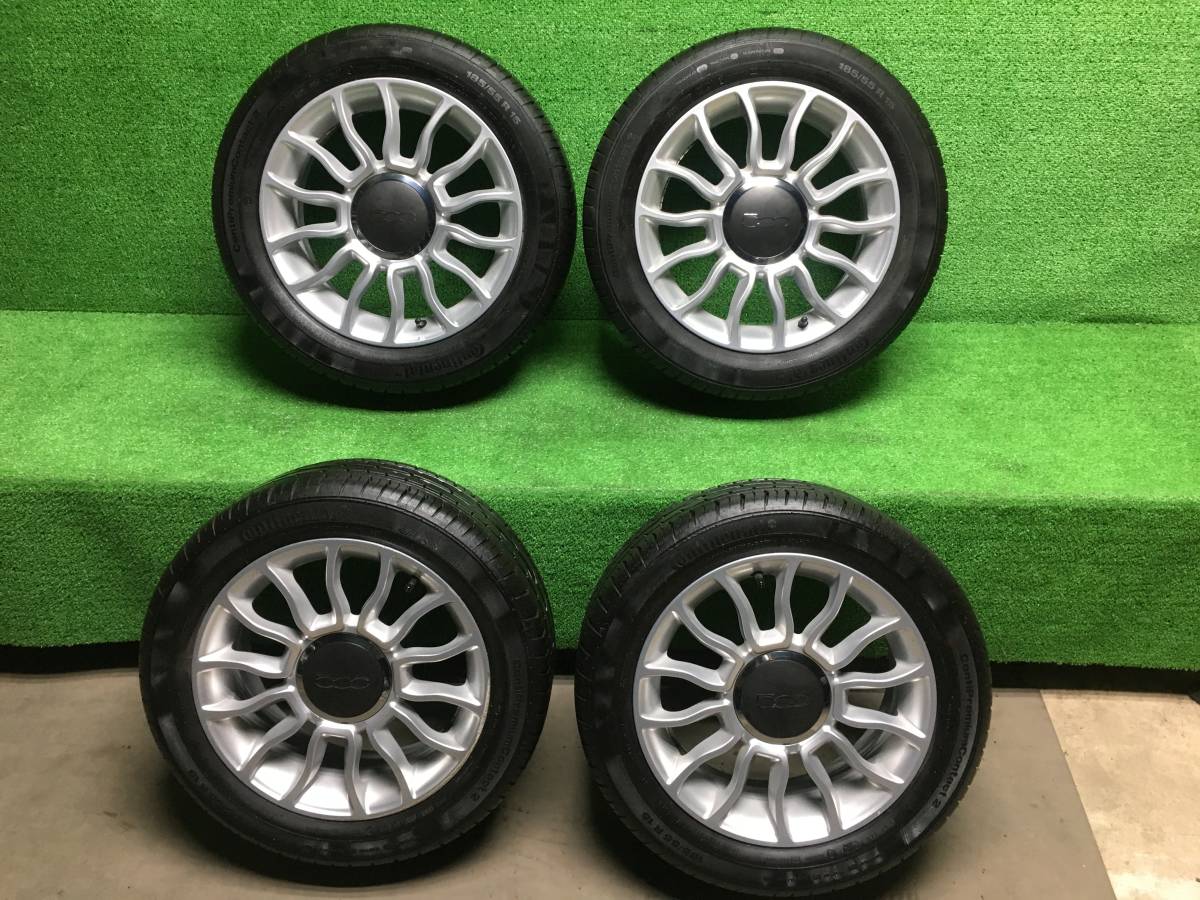 フィアット500ジュンセイ15インチ+23年セーVRX2 185/55R15スタッドレス