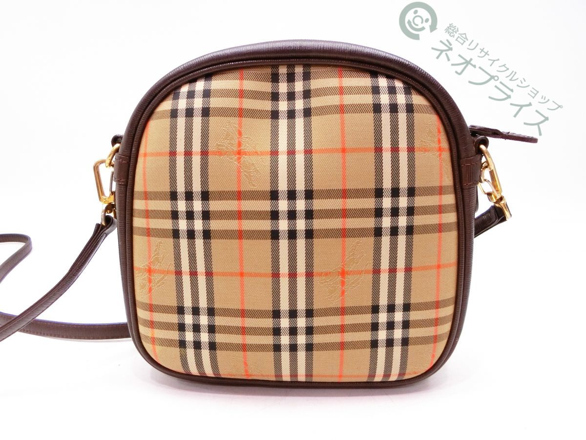 Z1822 BURBERRY バーバリー ノバチェック キャンバス レザー
