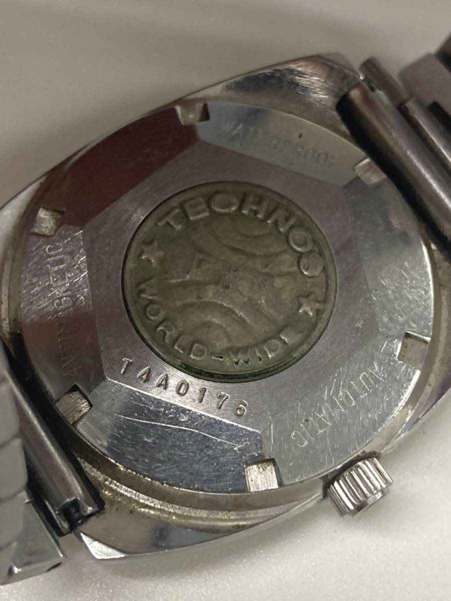 稼動品TECHNOS テクノス Polaris ポラリス 自動巻 メンズ腕時計  
