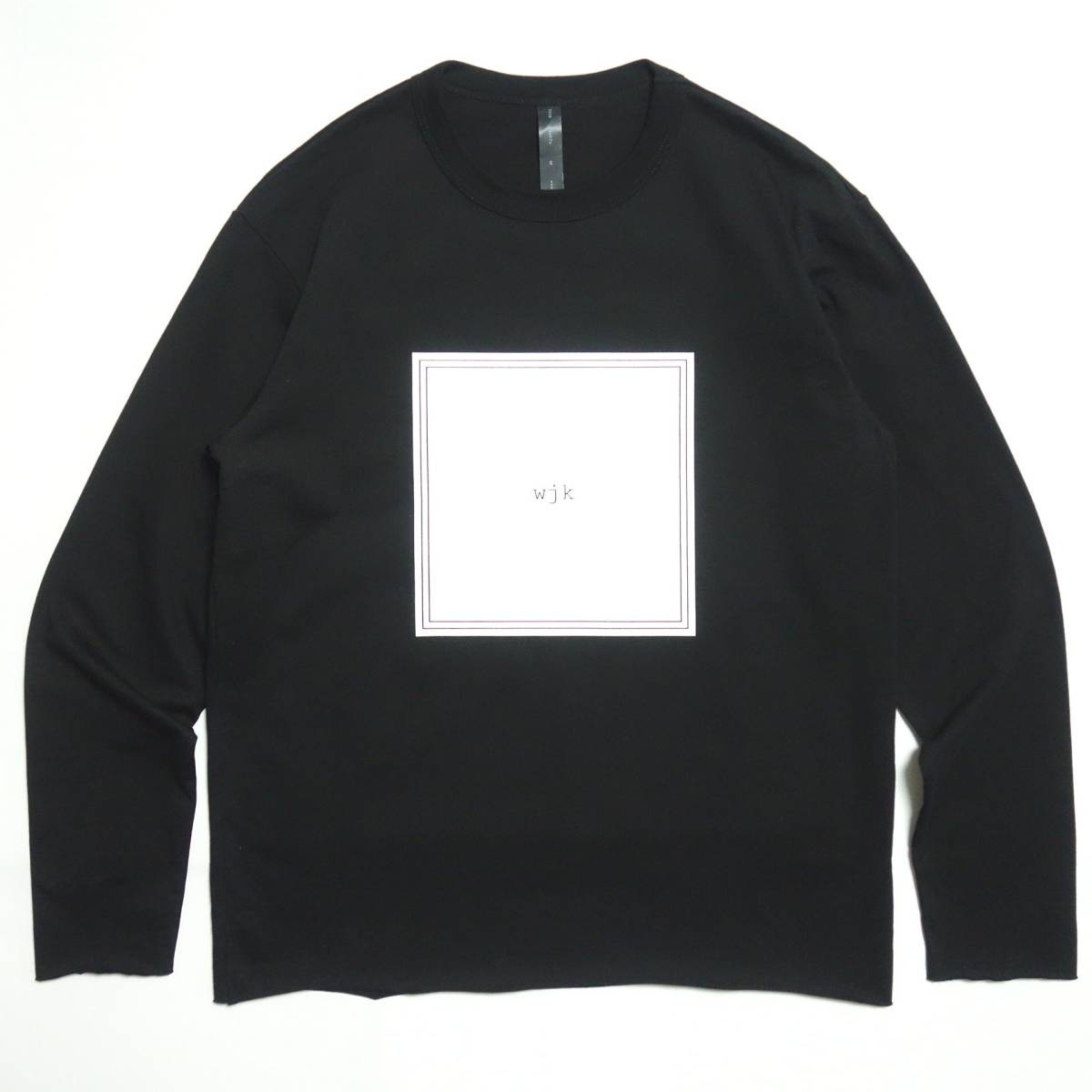美品■wjk 21AW frame print L/S Tシャツ ロンT ブラック/黒 M■スクエアフレーム/定価16，500円 Frame wjk frame – Lagoon Lawrence