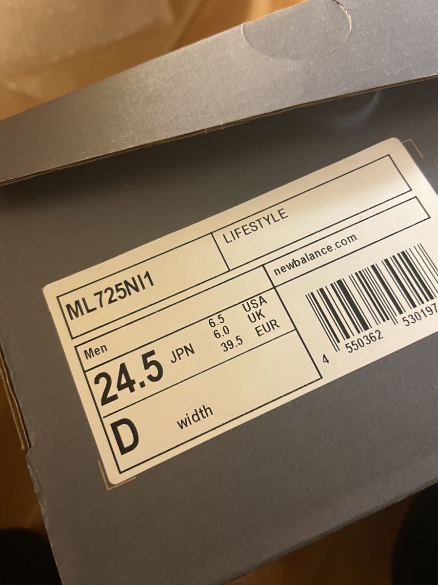 niko Balance(ニューバランス and（ニコアンド）の「New 23センチ ML725UGW Balance別注シューズを3月4日（金）より ニューバランス ML725 niko and... ニコアンド　24.5