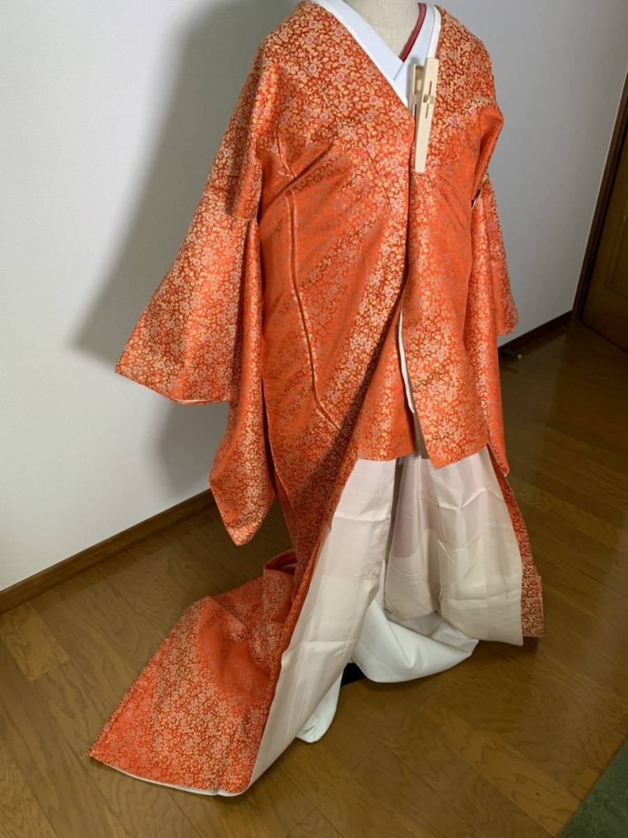和装 和服 着物 大衆演劇 打掛 演劇 舞台 踊り衣装 舞踊 リメイク 赤