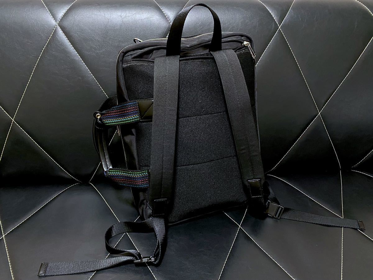 超美品 ポールスミス Paul Smith 2WAY ビジネス リュック バックパック 