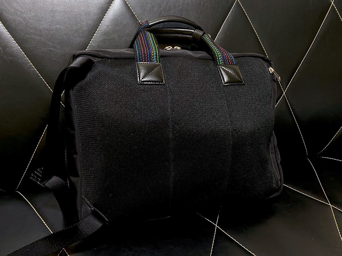 超美品 ポールスミス Paul Smith 2WAY ビジネス リュック バックパック 