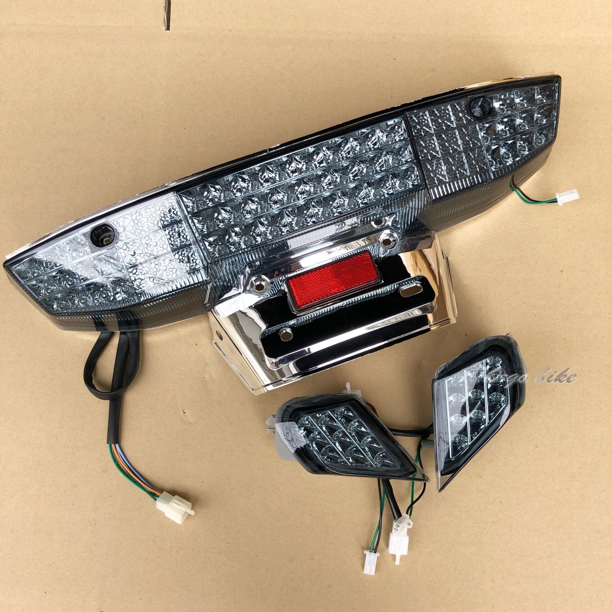 フュージョン MF02 LED仕様 スモーク テールASSY&ウィンカーSET バイク