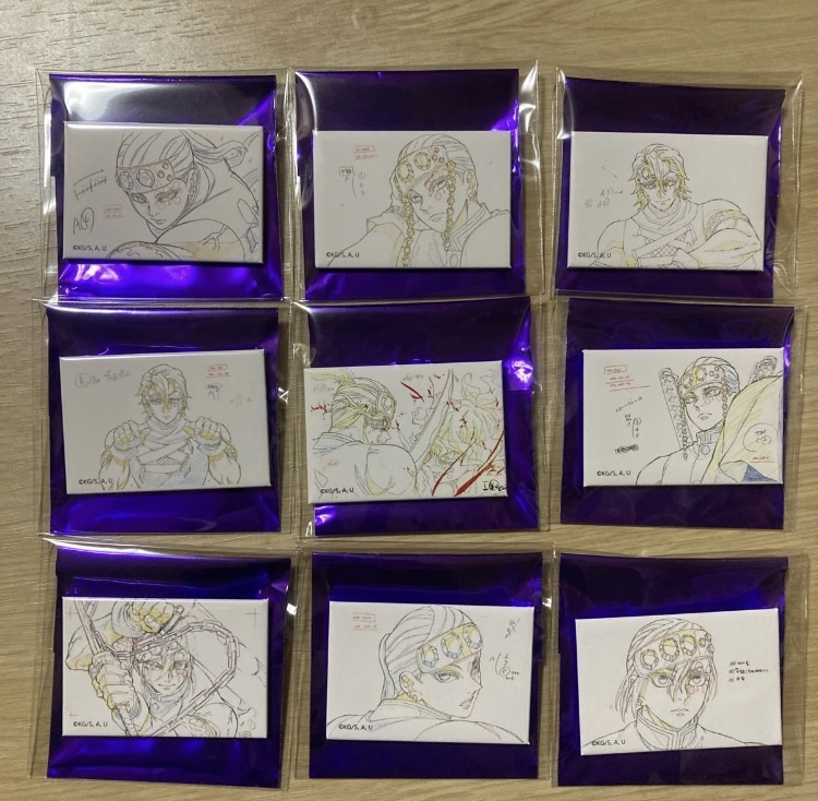 AJ2022 鬼滅の刃 遊郭編 原画コレクションランダムスクエア缶バッジ 宇