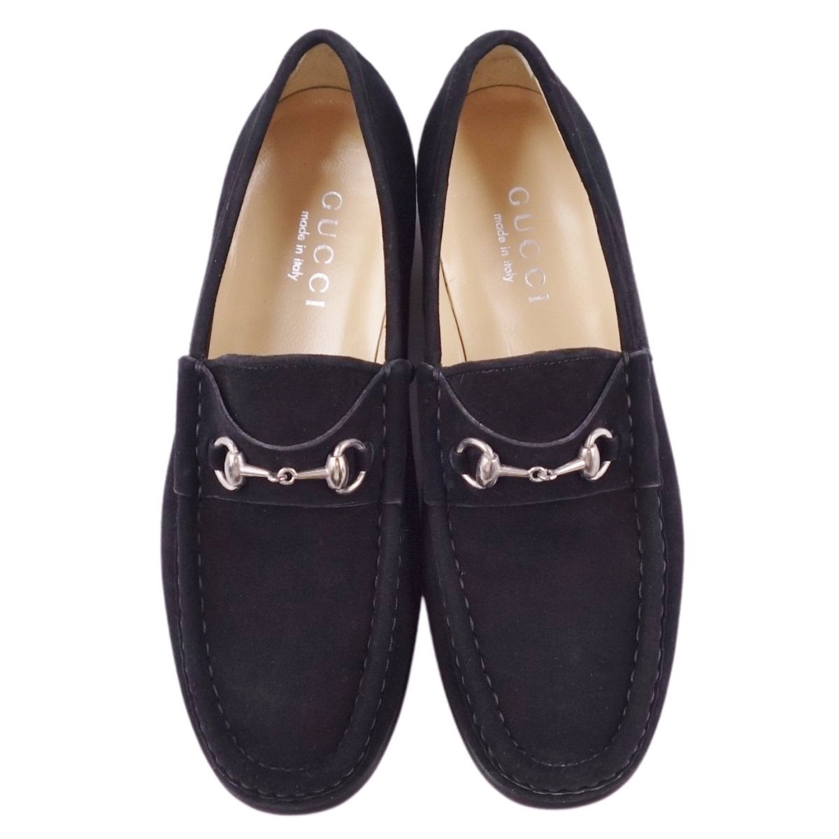 未使用 グッチ GUCCI ローファー ホースビット モカシン